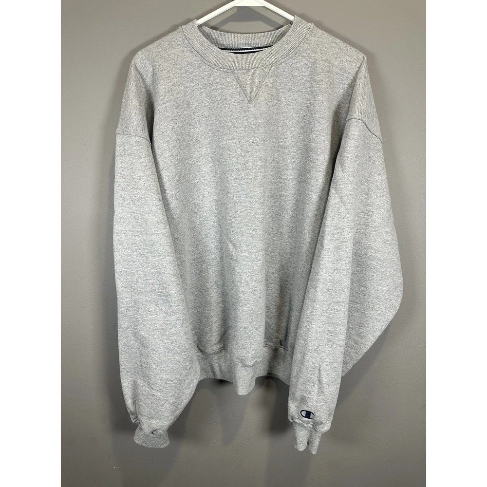 Vintage Y2K Champion Gray Crewneck Sweatshirt Men's XXLarge
